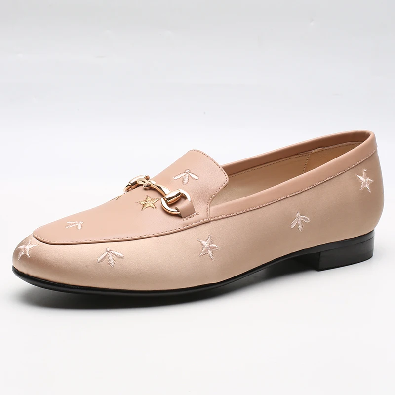 Factory Wholesale Women Loafers Shoes Genuine Leather Embroidered Metal  Horsebit Loafers - Buy Women Loafers Shoes Genuine Leather,Loafers Shoes  For Women,Horsebit Loafers Product on Alibaba.com