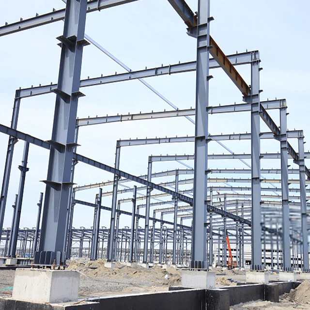 Light Steel Structure Workshop Hangar Warehouse Prefab Steel Warehouse Prefabricated Steel Structures Building