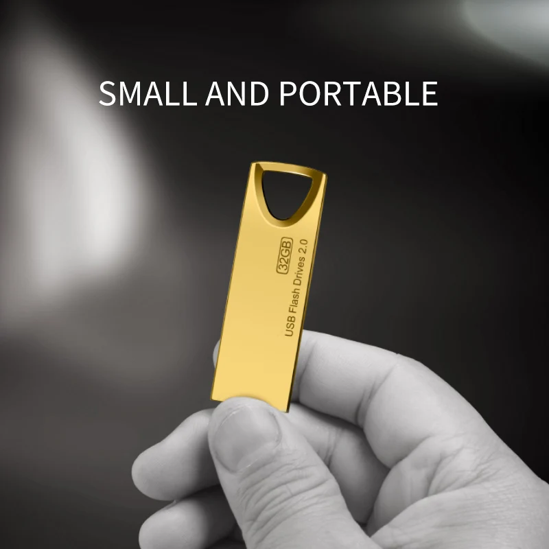 New Style mini Metal 32GB USB Flash Drives USB2.0 16GB 128GB 4GB 128MB 64GB pendrives U disk - ANKUX.COM
