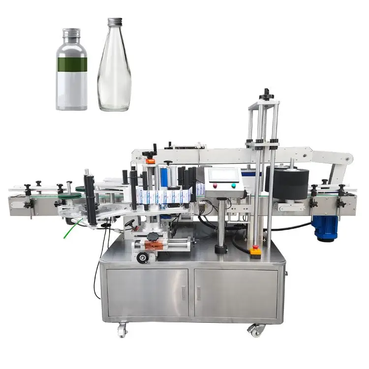 Print and Label Machine Parts Semi Automatic Round Bottle Labeling Machine Clothing Label Machine