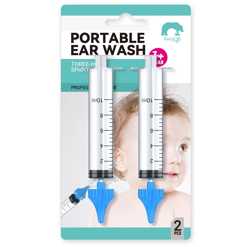Syringe Type 10ml Flared Design Reflux Ear Cleaning Washer Infant Baby Security Ear Irrigation