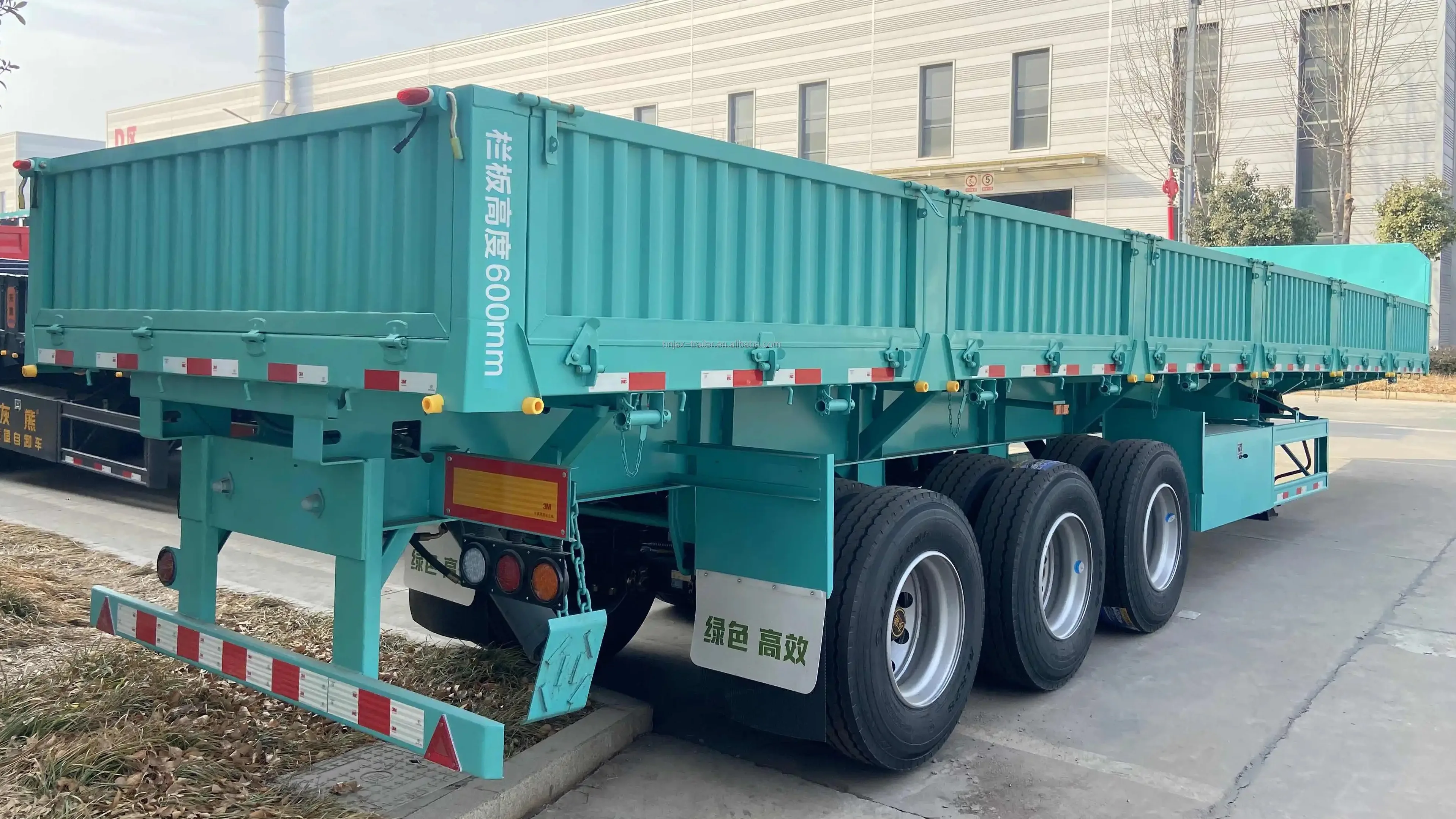 3 Axle 40ft Fence Sidewall Semi Trailer 35 Ton Fence Type Cargo Bulk Trailer For Sale Buy 40ft