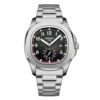 Black-Stainless steel strap