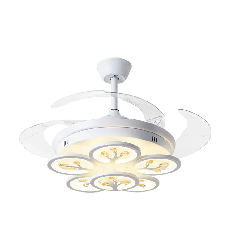 New style  indoor led ceiling fan with light decorative ceiling mounted fan light with remote led fan light