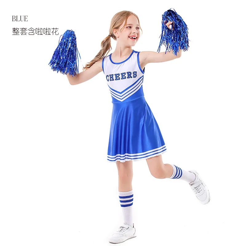 子供用チアリーディング服 CHEERS ノースリーブ フットボール ベビー