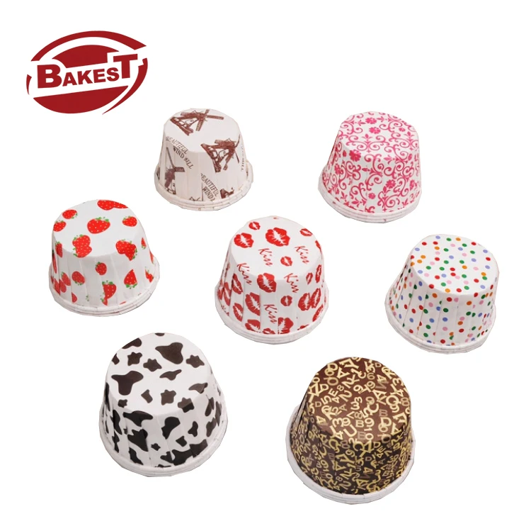 Hot Selling Food Grade Rose Red Dot Foil Cupcake Liners/custom Quality Baking Cup/paper Cupcake case