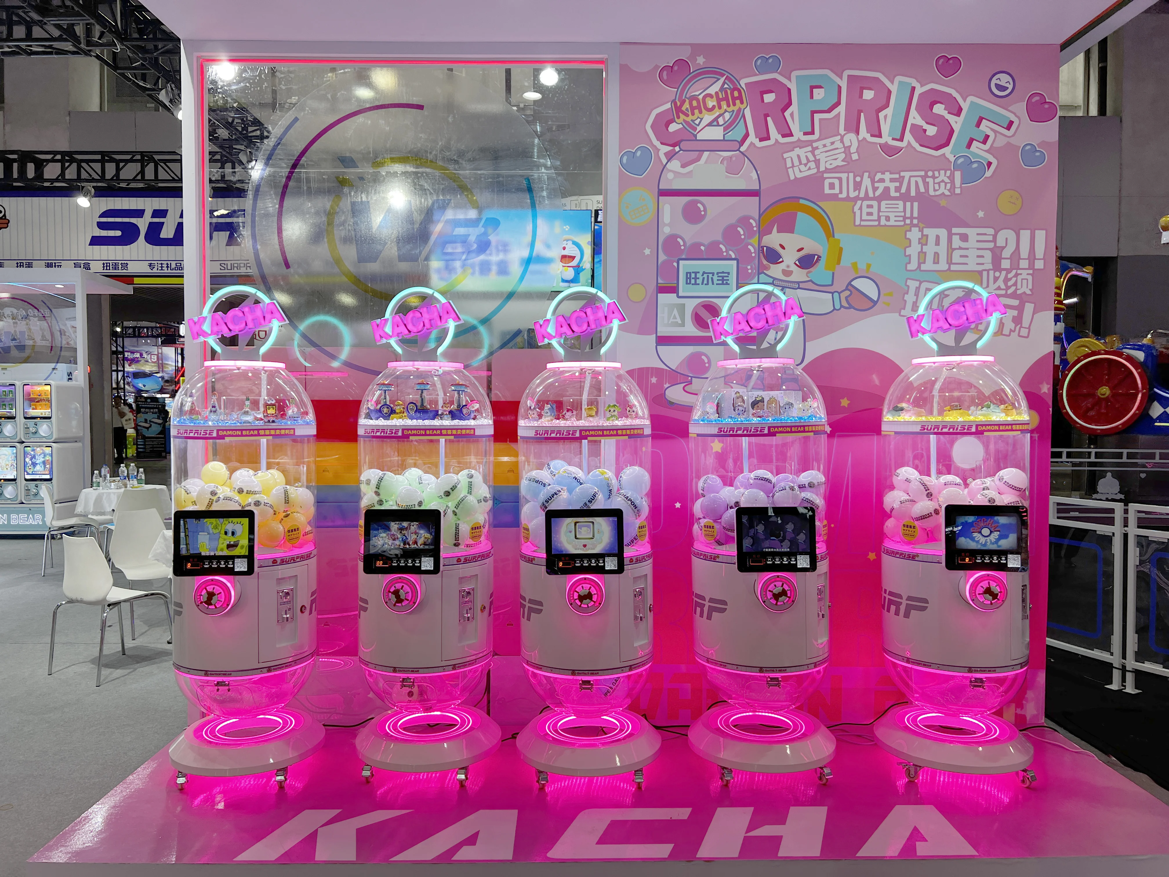 Factory New Arrival Coin Operated Amusement Popular Kids Gacha Machine Custom Suspension Capsule Toys Vending Gashapon Machine