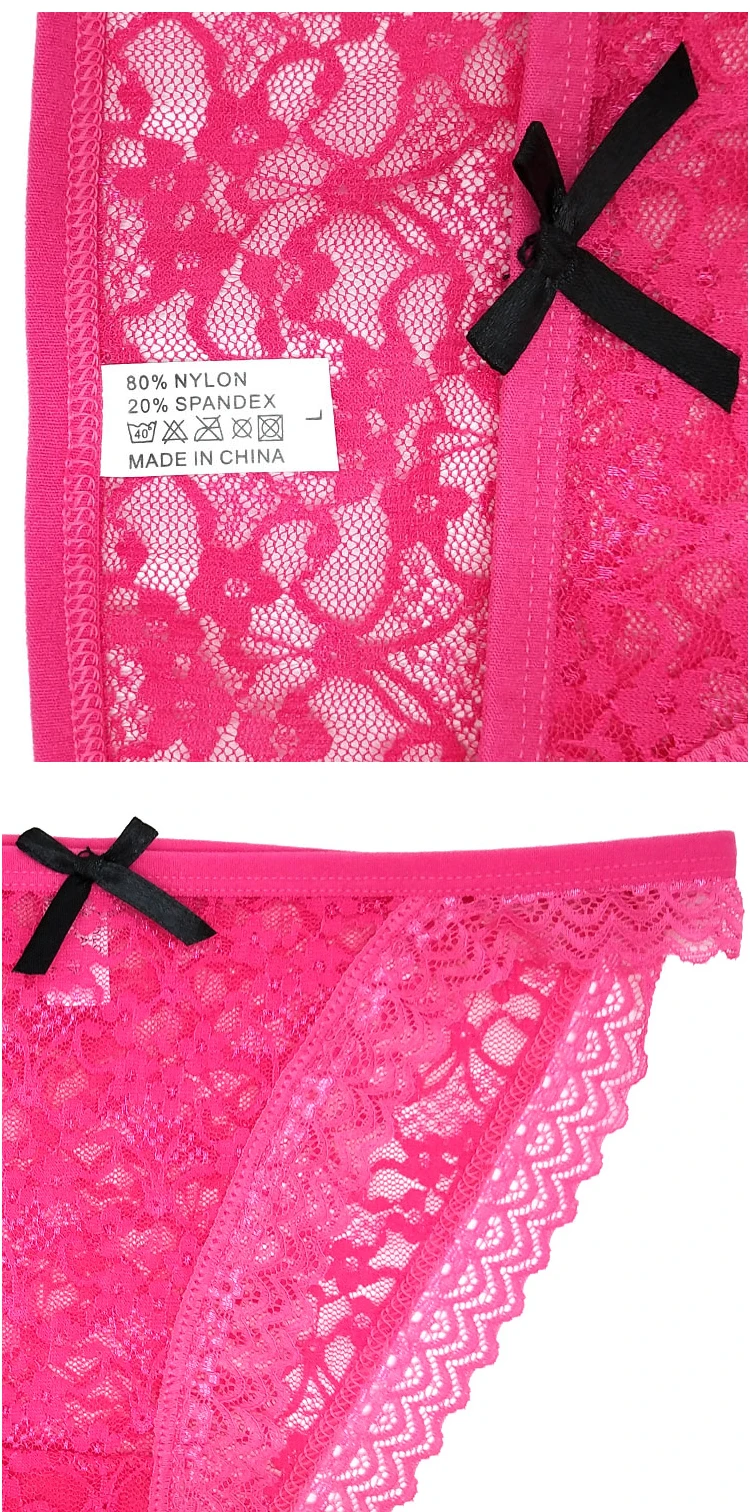 Ladies Sexy Lace Panties Women Transparent Lace Underwear Sexy Bikini
