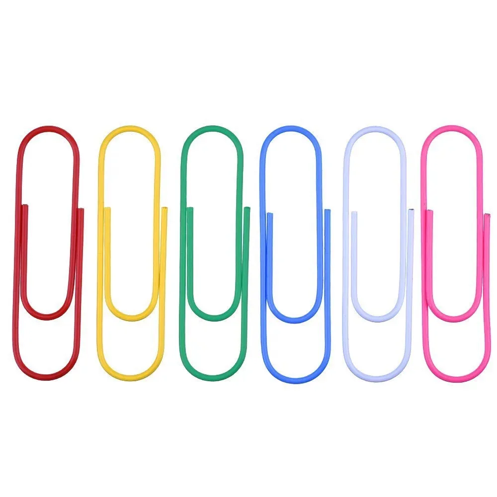 Hot Wholesale Custom Logo Reusable Colorful Paper Clips in Office Stationery Promotional Business Gifts