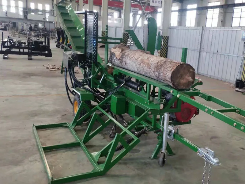 25 Ton All in One Full Hydraulic Chainsaw Firewood Processor