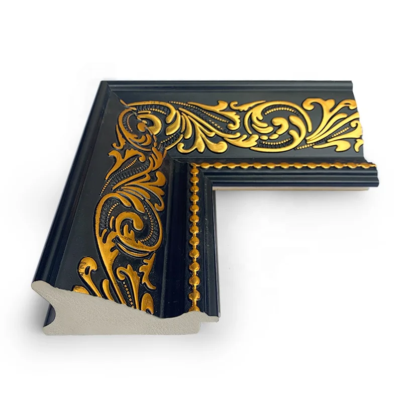 Wholesale French Large Classic Decorative Modern Gold Silver Black White Ornate Antique TV Picture Frame Moulding Suppliers