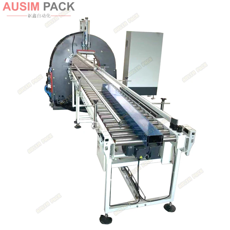 Automatic Horizontal Aluminum Profile Wrapping Machines for Packaging Long Materials Door and Window Using Stretch Film