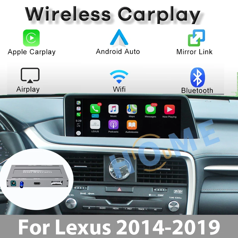 レクサス RX NX UX LX CT GS ES LS RC用 ワイヤレスCarPlay Android
