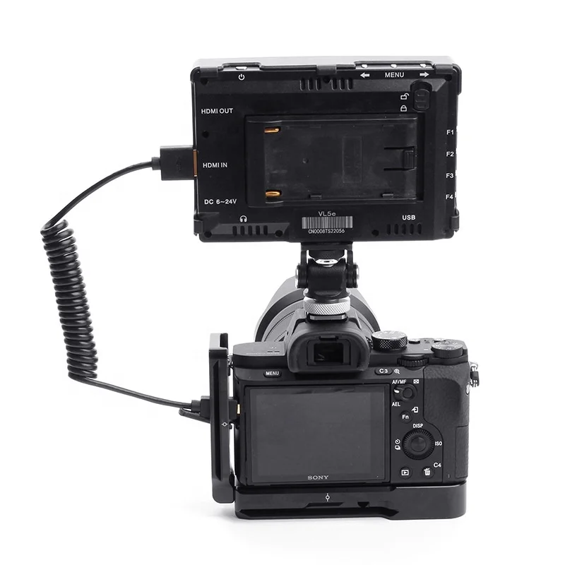 SLR Camera Slim HDMI 2.0 4K Spring Cable Retractable Cable Atomos hdmi to Mini Micro hdmi Spiral Cable 1.2m 1.5m 2m 3m
