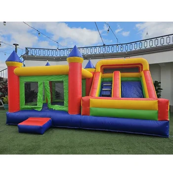 Outdoor Large PVC Kids Inflatable Bounce House Slide Commercial Combo Inflatable Jumping Bouncy Castle Bouncer For Party Rental