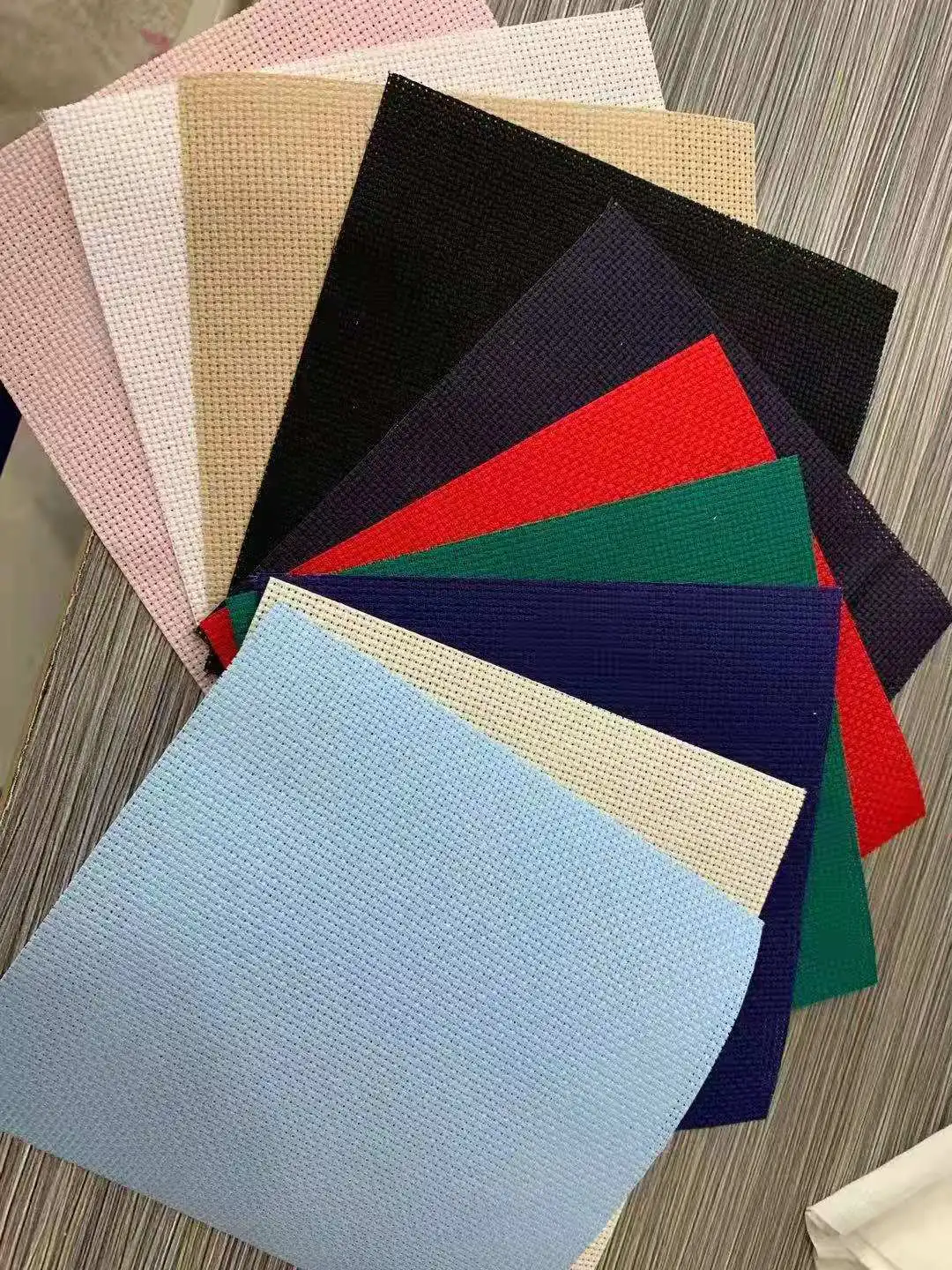 14 Count Aida Fabric 100 Cotton Cross Stitch In White & Cream Various