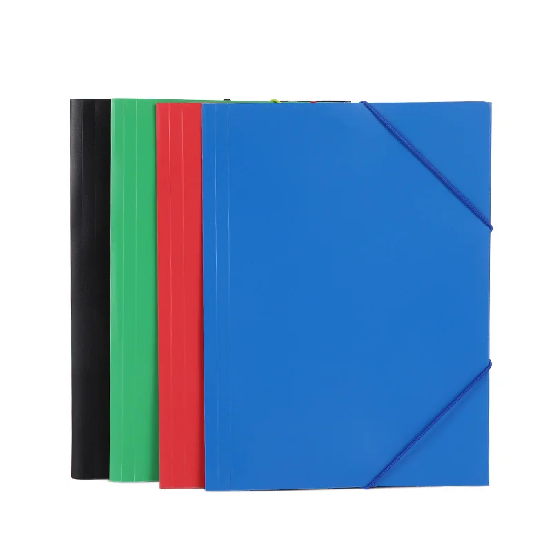 Document A4 Decorative File Folder Plastic File Folder A5 Custom Printing Document File Folder With Elastic Straps