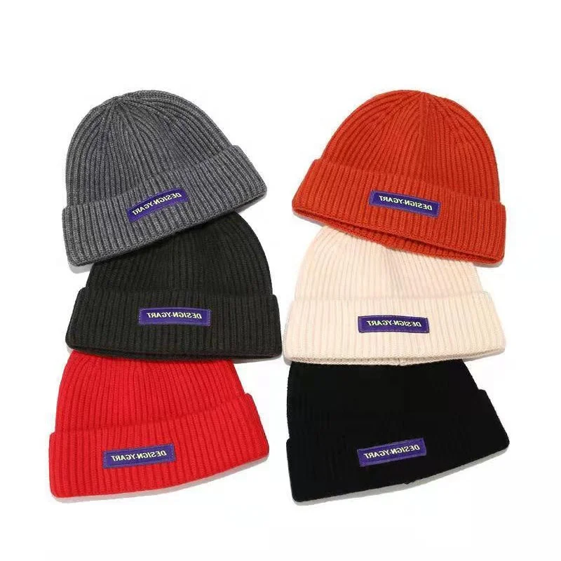 2022 New Style Custom Embroidery Patch Short Mini Beanie Hat