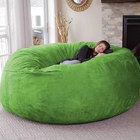 Large Bean Bag Chair Sofa Living room furniture 7 ft foam giant Microsuede Chair
