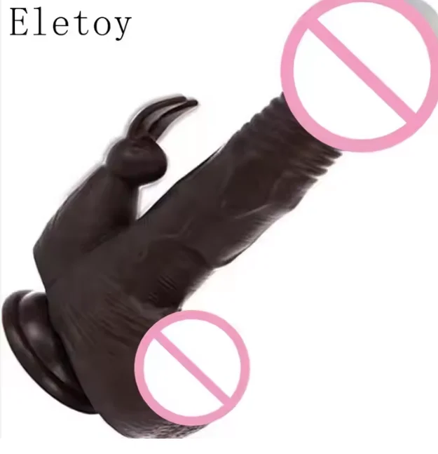 Wireless Silicon Dragon Black Thrusting Dildo Vibrator for Woman Female Masturbation Realistic Dildo