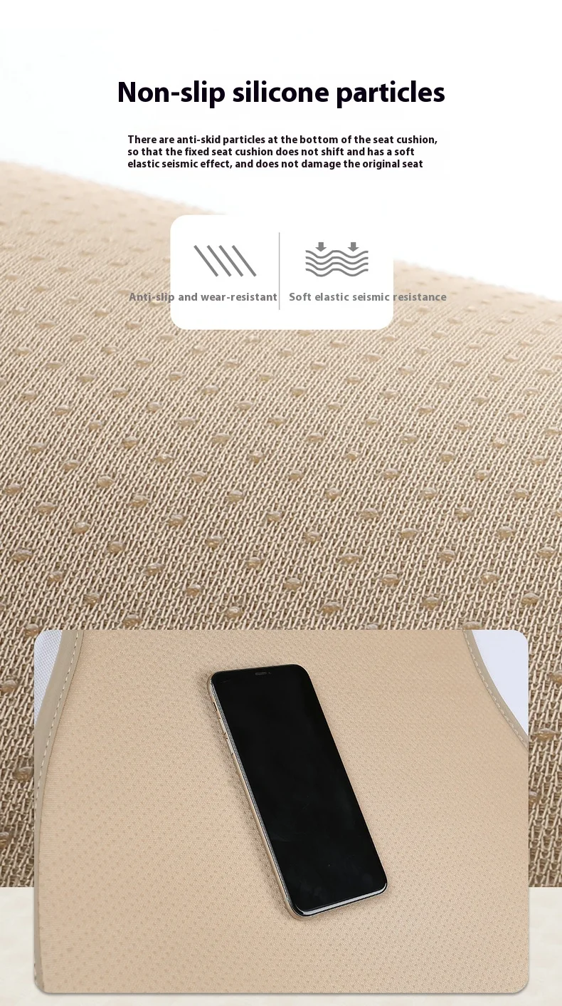 Universal Spring Refreshing  Feel Cool Crochet Ice Silk Ventilated Full Set Car Seat Cushion & Pillows Cover Set