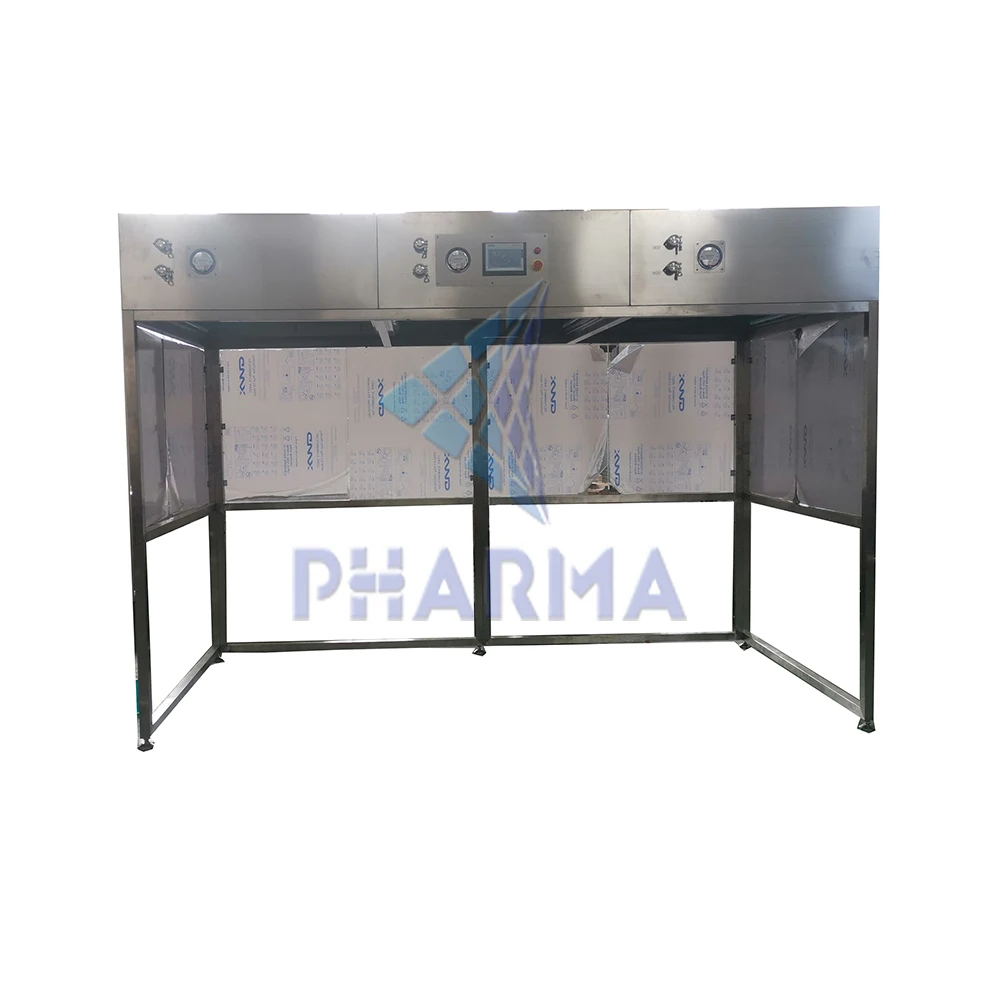 product-PHARMA-stainless steel wall air clean room class 100 flow hood laminar-img