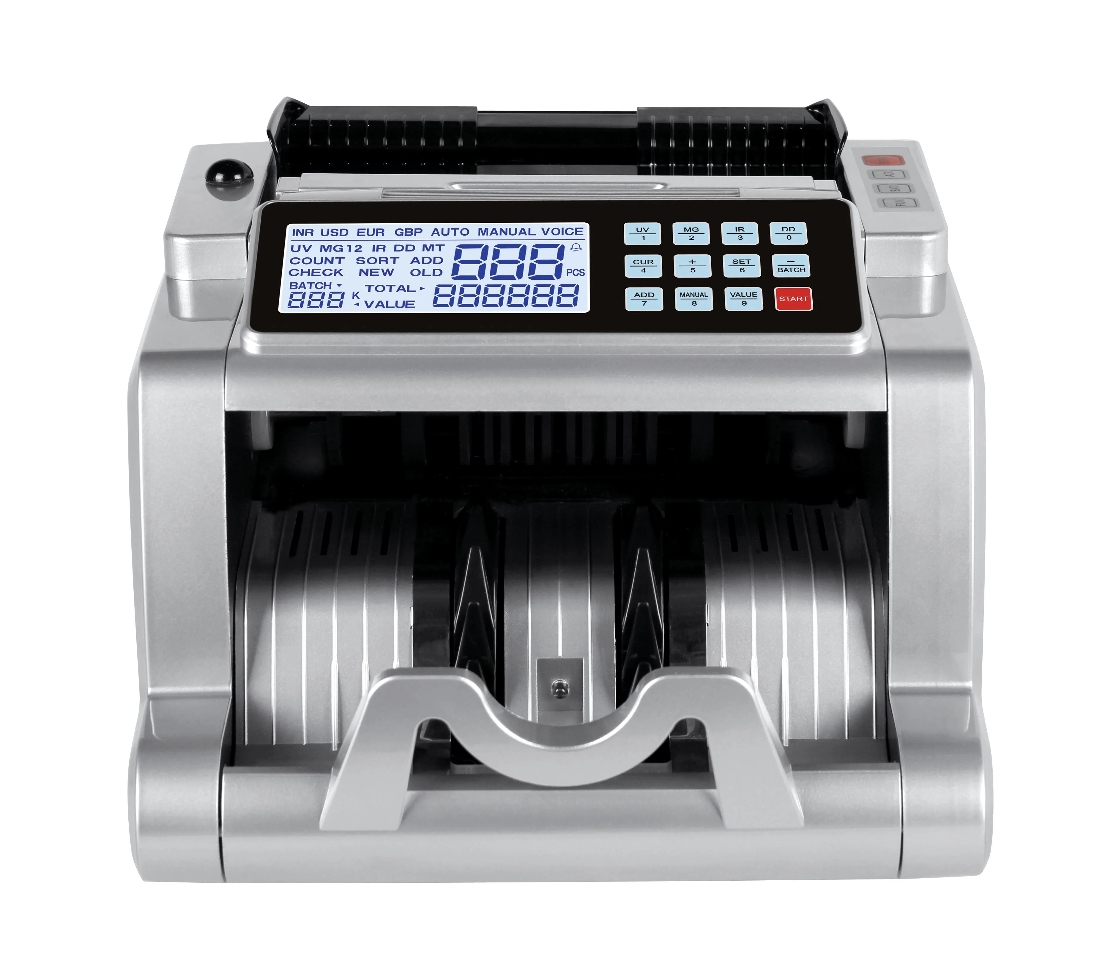 AL-5300 Clear Display Banknote Counting Machine UV/MG Money Counter of Euro