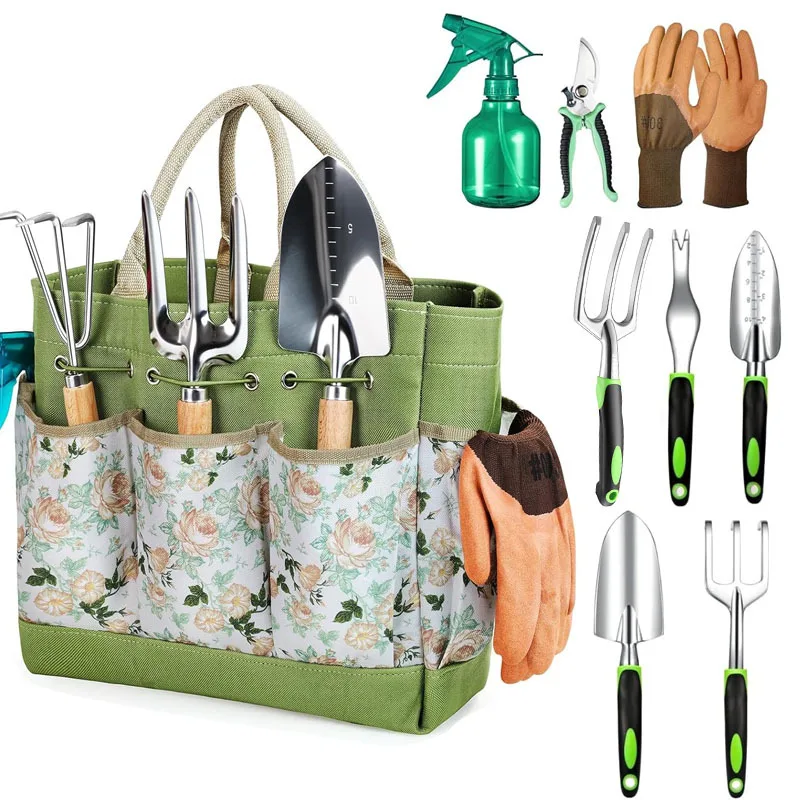9Pcs Alloy Steel Industrial DIY Garden Tool Set Factory Direct Supply