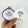 Custom hang tag vinyl sticker example C