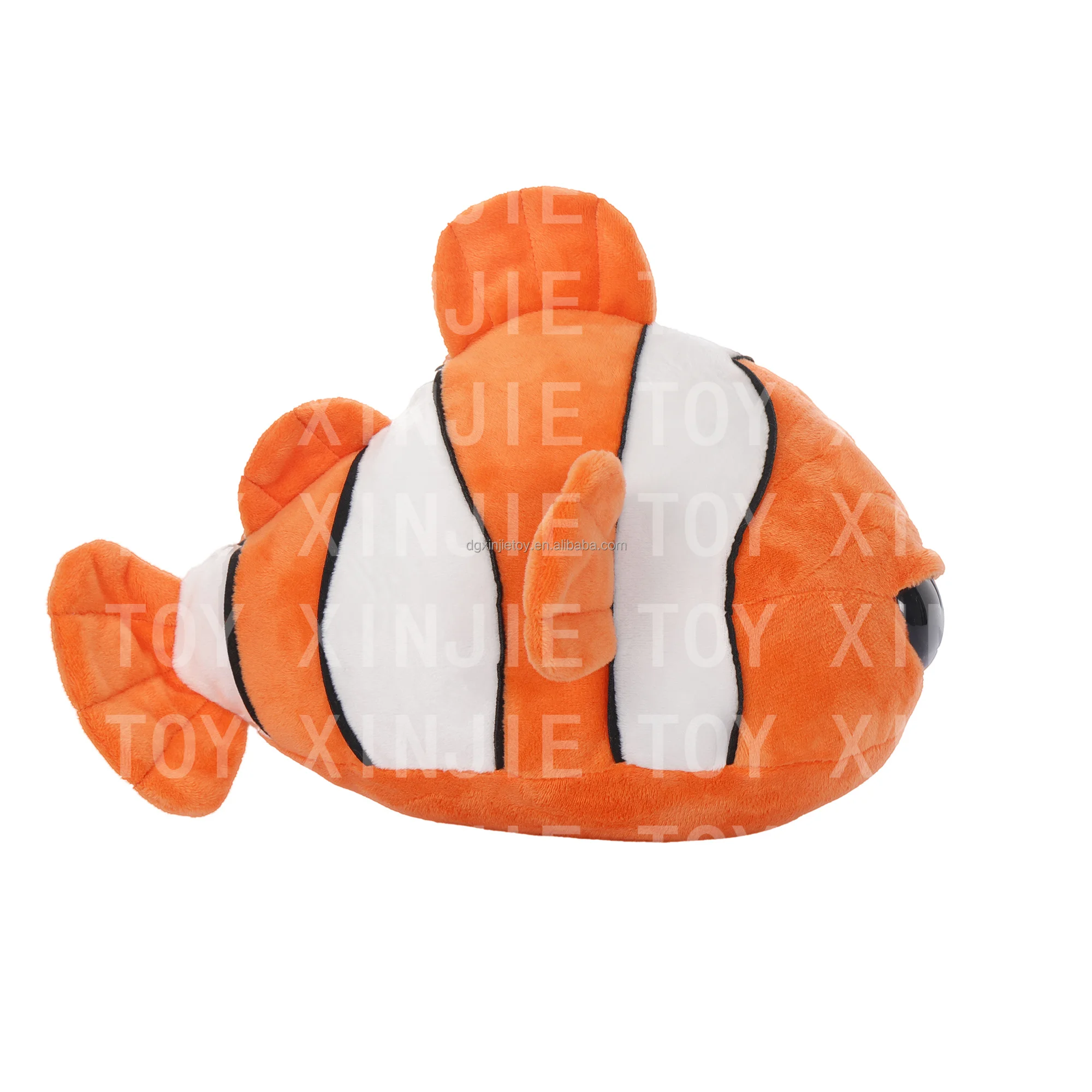 Customized Made Red Fish Plush Coin Purse Fish Stuffed Coin Purses With Big Eyes