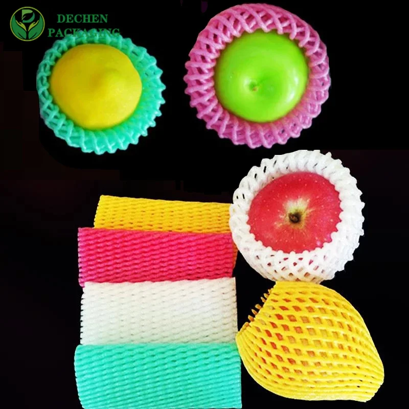 Filet en plastique de douille de PE de fleur en nylon blanc protecteur et matériel de rembourrage pour le fruit