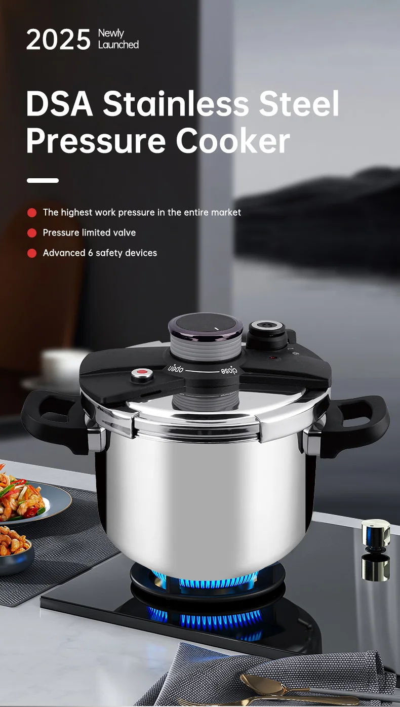Kitility Cooker High Quality Stainless Steel SS304 Rotary Type Pressure Cooker New ...