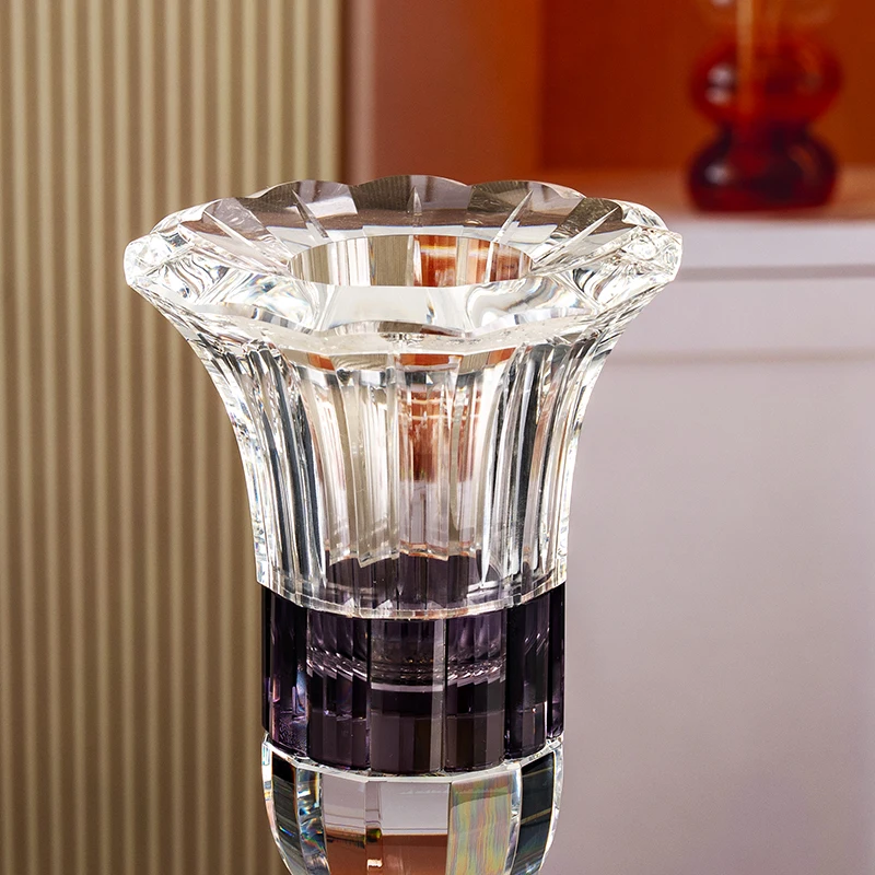 product wholesale unique design home decoration standing high end glass crystal vase-4