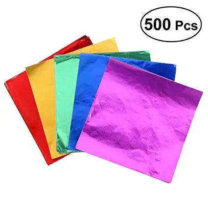 Печать на заказ, пищевая шоколадная фольга, упаковочная бумага, красочная Фольга для конфет