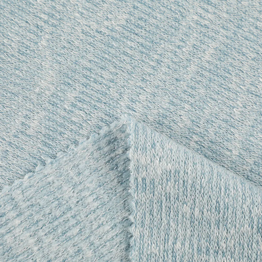 
 Quality assurance trendy custom recycled stretch hacci sanded rayon poly knit fabric  
