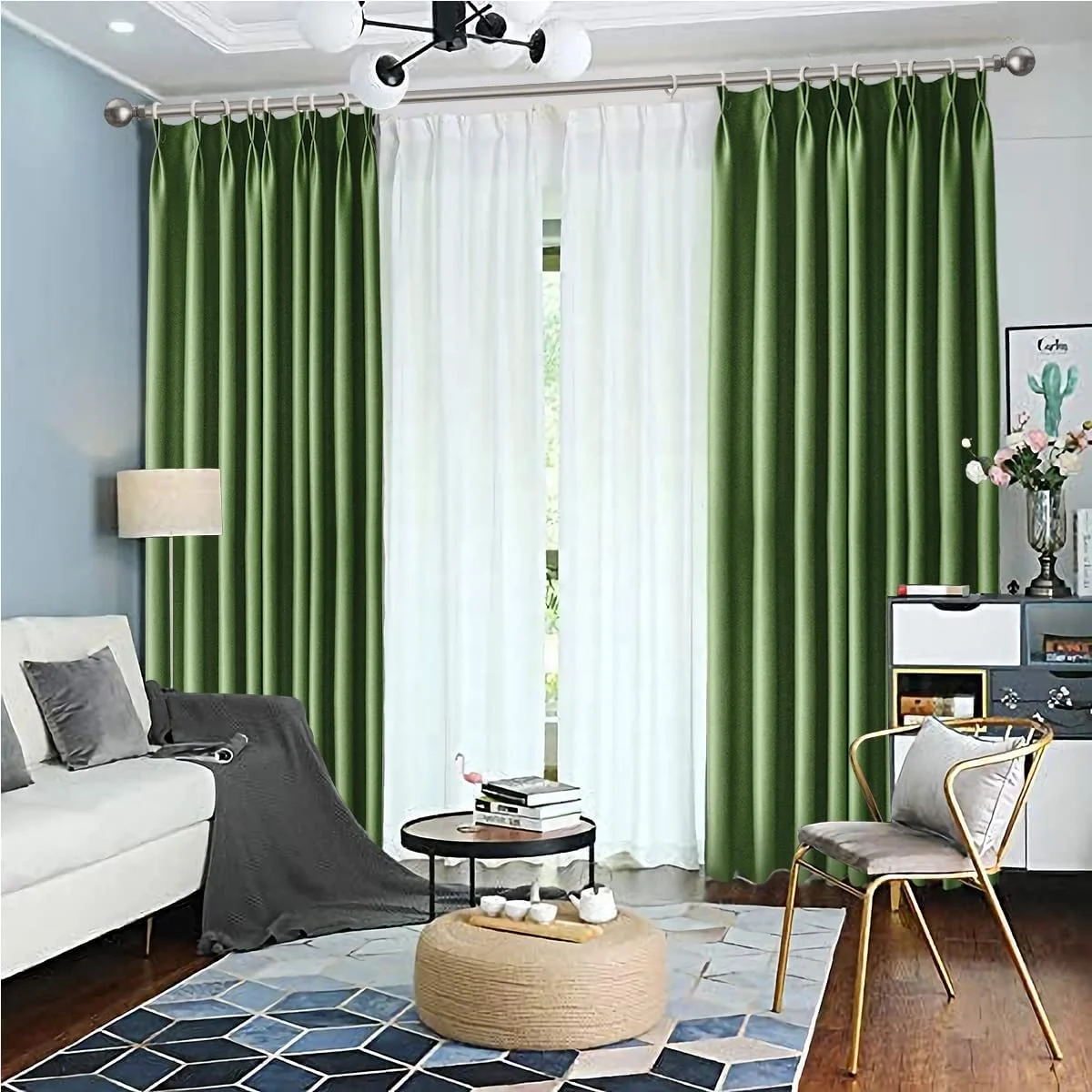 High density dim out  plain outlook Blackout Curtains Fabric for Bedroom Living Room