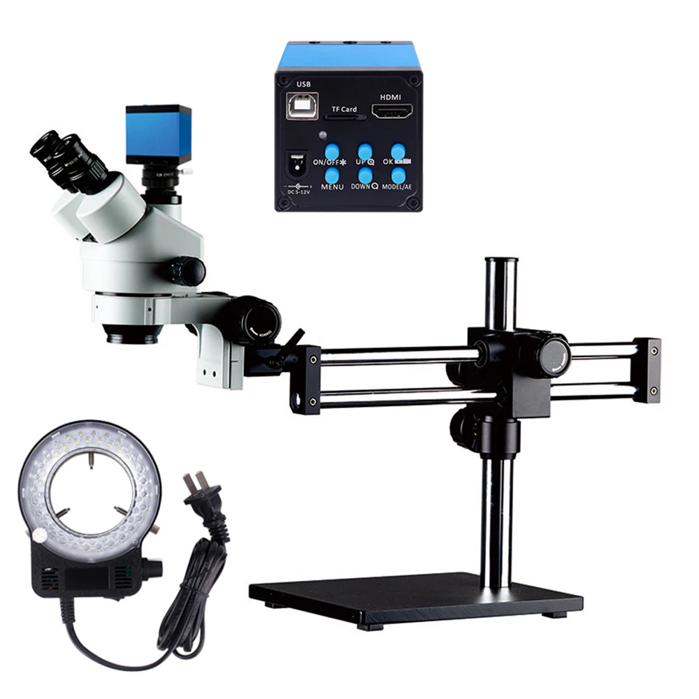 KUAIQU Stereo Microscope - 7x-45x Magnification for PCB Repair