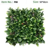 Red Edge Large Serrated Leaf Grass Wall Panel
