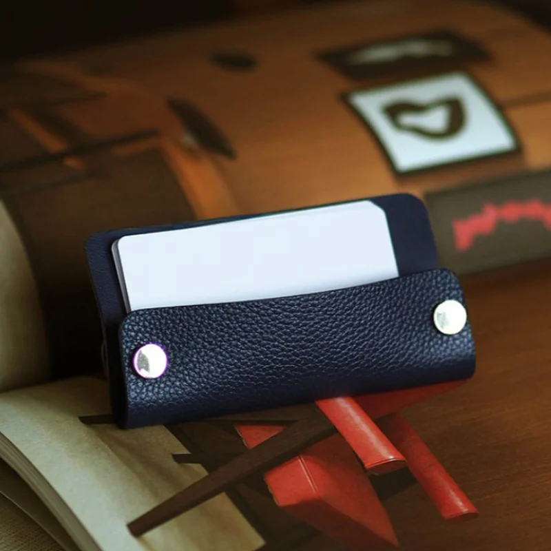 Органайзер для визитных карточек из искусственной кожи