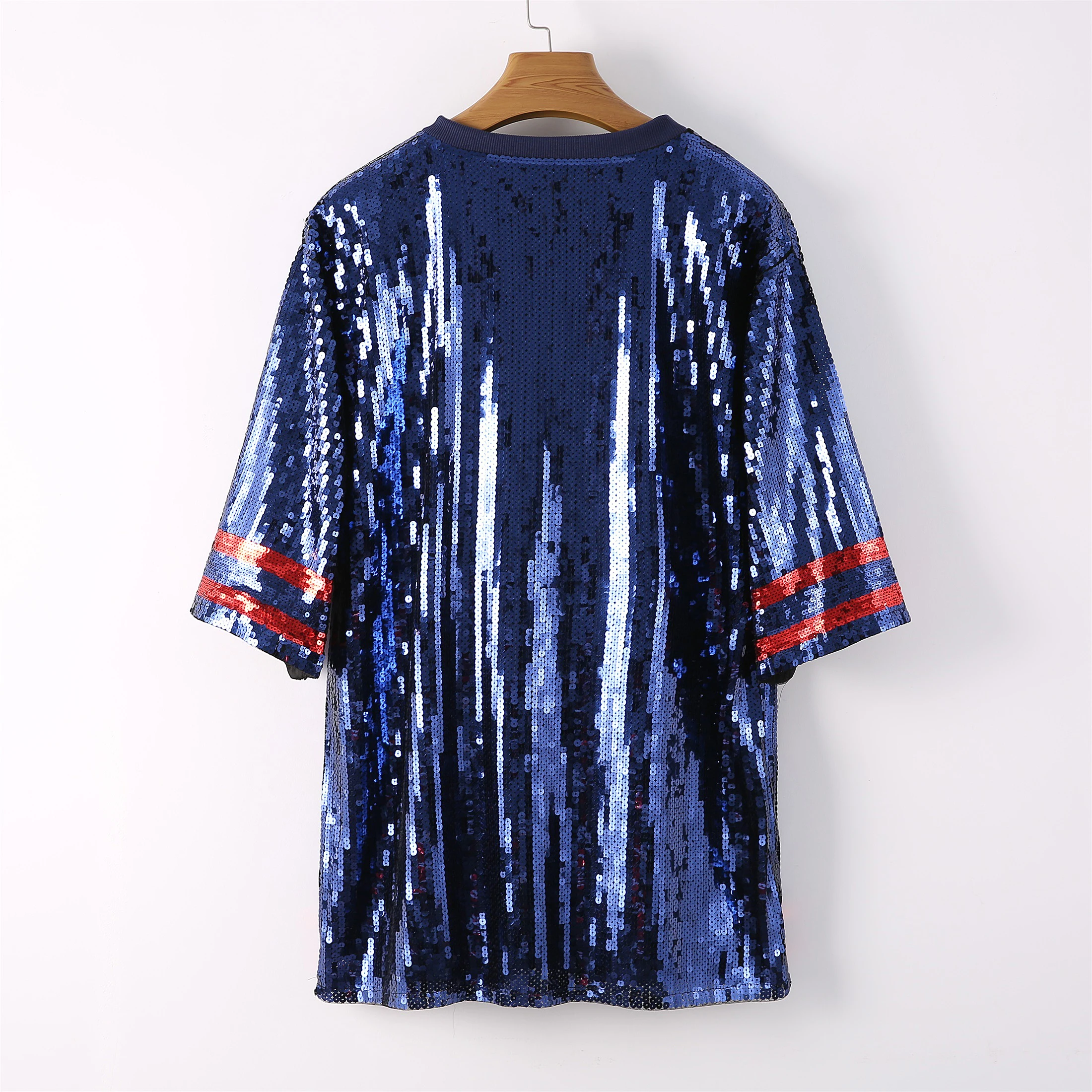 Sequin Jersey Dress - Red White Blue NFL for Houston Texans