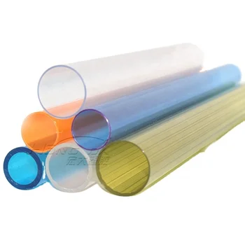 factory hot sale customization size transparent pvc pipe clear round ABS pipes ABS PVC PP pe toy tubes