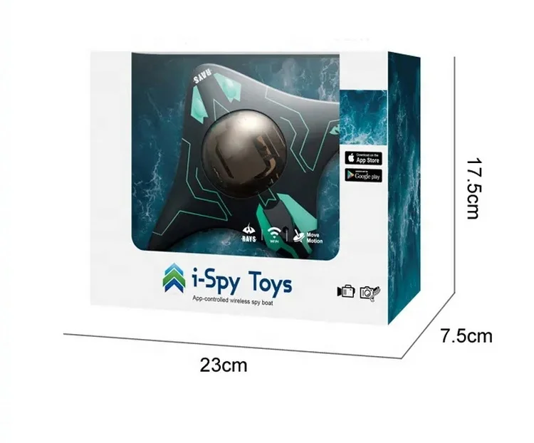 New Design Mini Underwater Spy RC Boat Toys 2.4G APP Phone Connect With Camera WIFI FPV Remote Control RC Submarine Boat