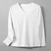 White V-neck