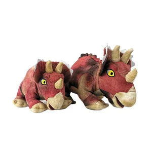 Cartoon Simulation Triceratops Doll Dinosaur Plush Toy Custom PP Cotton Filled Soft Stuffed Animal