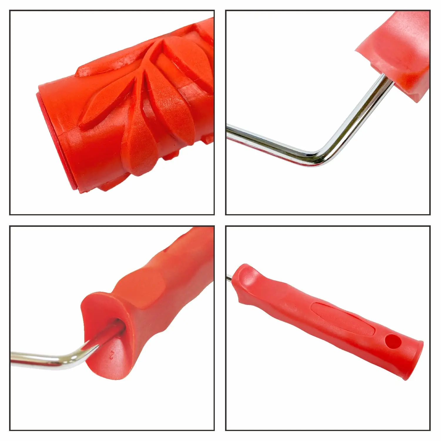 High Quality 3D Soft Rubber Design Paint Roller Professional DIY for Interior and Exterior Painting Decorative Pattern