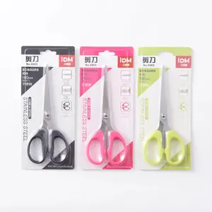 Wholesale  20cm Office School  Stainless Steel  Paper Hair Cutting Manual  Scissors