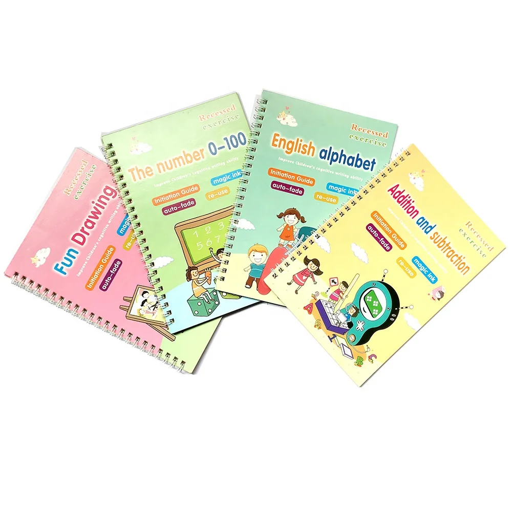 Disappear Ink Pen Handwriting Reusable Sank Magic Practice Copybook Stencil