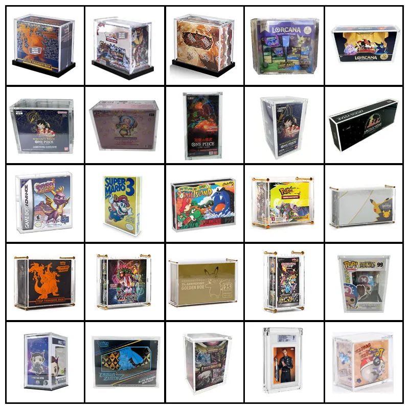 Acrylic Flesh and Blood Booster Box Custom Acrylic Display Case With Magnet Lid for Booster Box Case Acrylic Flesh and Blood Booster Box Custom Acrylic Display Case With Magnet Lid for Booster Box Case