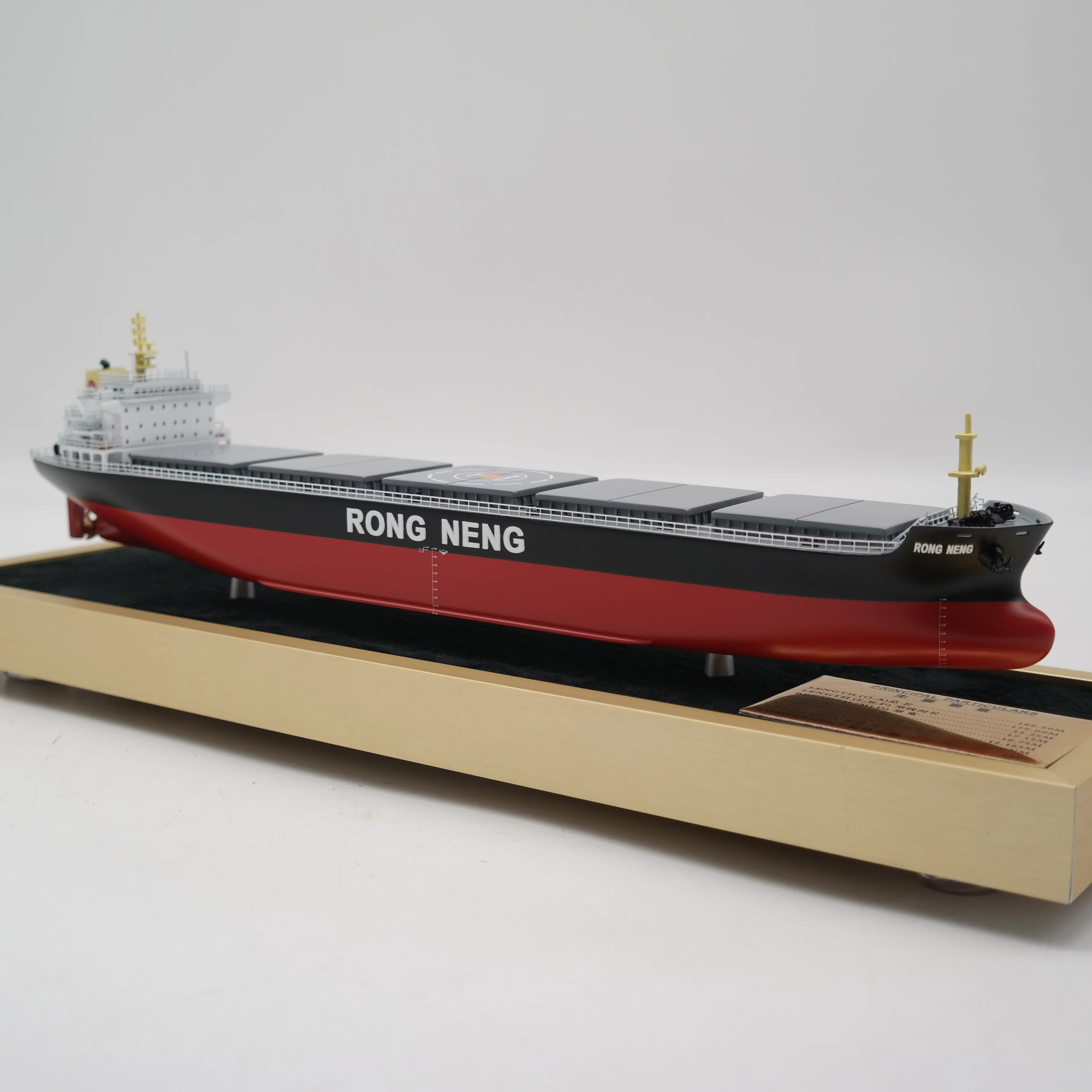 【A】Customized 35cm Plastic Bulk Cargo Ship Model Factory Shipment Hobby Display Case