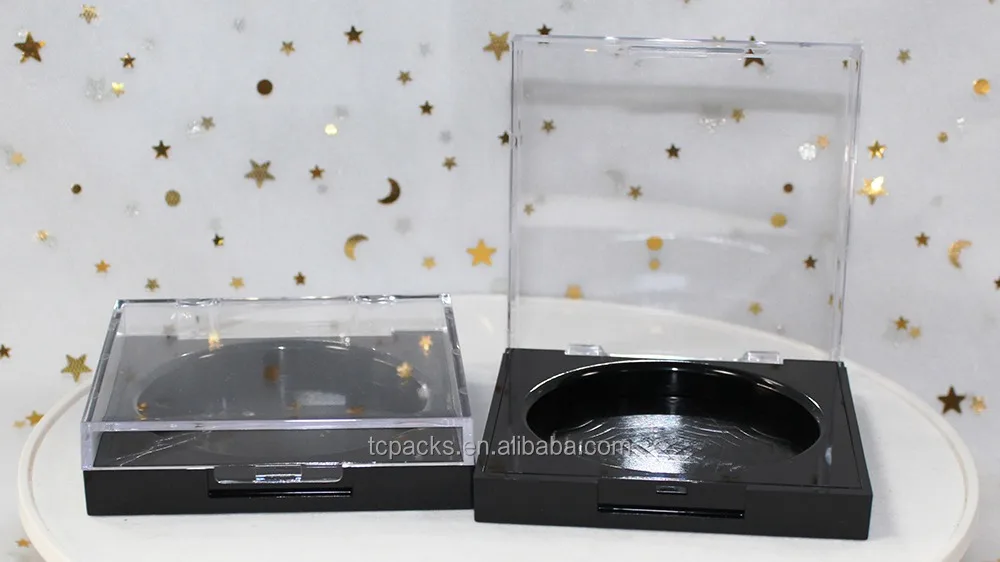 Private Label Blush Container Custom Empty Square Shaped Compact Powder